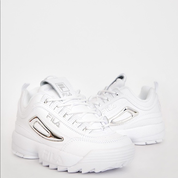 FILA Shoes (Metallic Silver)  ✨ - Picture 1 of 3